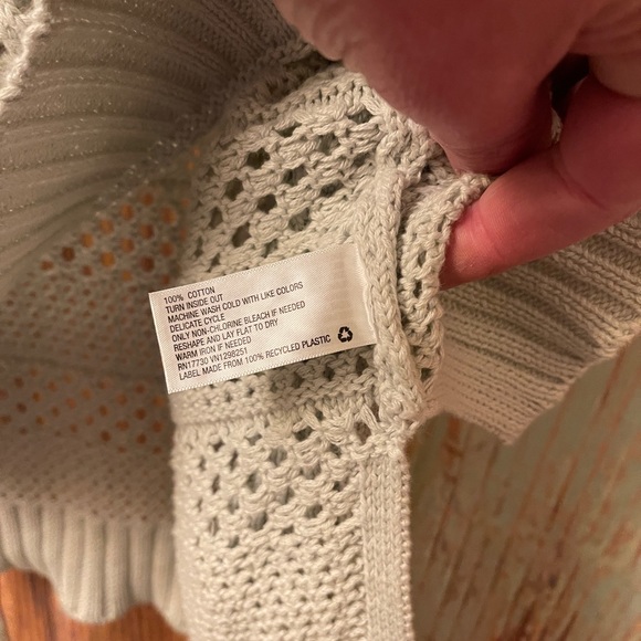 Universal Thread XL Open Crochet L/S Sweater in Light Blue - Picture 4 of 4